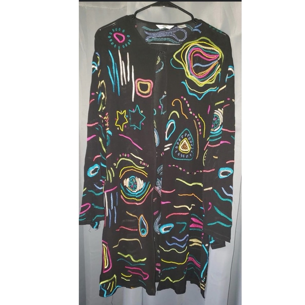 IN SEARCH OF (ISO) Black embroidered Laura Ashley